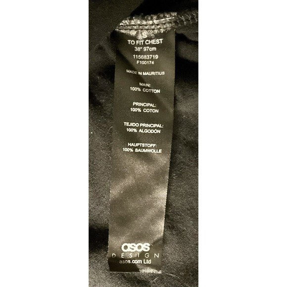 ASOS Design Mens Striped T-Shirt - Size Small - Picture 4 of 4